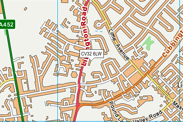 CV32 6LW map - OS VectorMap District (Ordnance Survey)