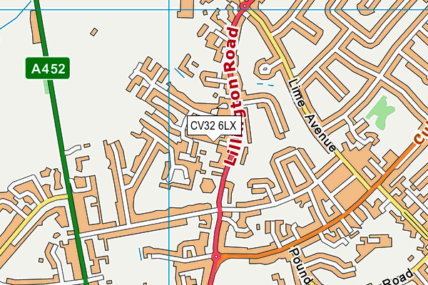 CV32 6LX map - OS VectorMap District (Ordnance Survey)
