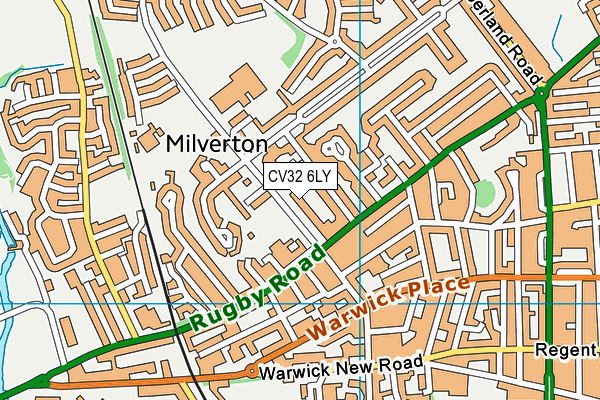CV32 6LY map - OS VectorMap District (Ordnance Survey)