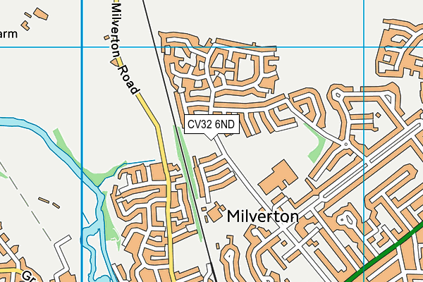 CV32 6ND map - OS VectorMap District (Ordnance Survey)