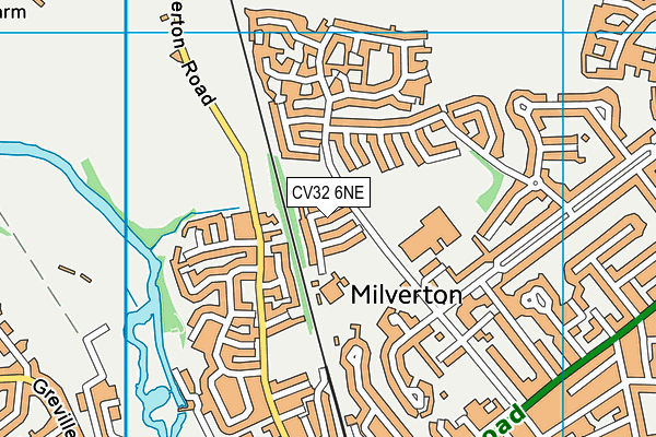 CV32 6NE map - OS VectorMap District (Ordnance Survey)