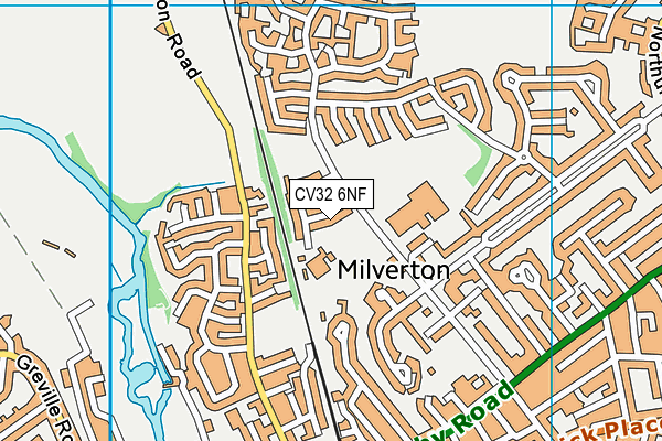 CV32 6NF map - OS VectorMap District (Ordnance Survey)