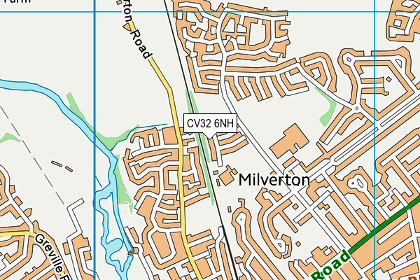 CV32 6NH map - OS VectorMap District (Ordnance Survey)