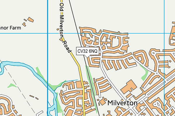 CV32 6NQ map - OS VectorMap District (Ordnance Survey)