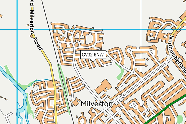 CV32 6NW map - OS VectorMap District (Ordnance Survey)