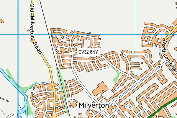 CV32 6NY map - OS VectorMap District (Ordnance Survey)