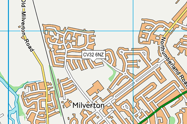 CV32 6NZ map - OS VectorMap District (Ordnance Survey)