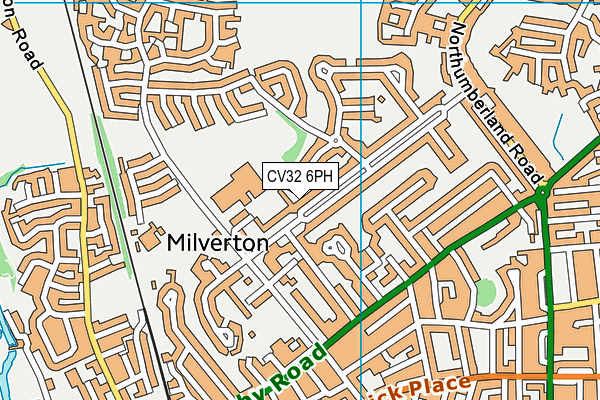 CV32 6PH map - OS VectorMap District (Ordnance Survey)