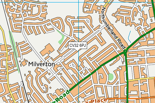 CV32 6PJ map - OS VectorMap District (Ordnance Survey)