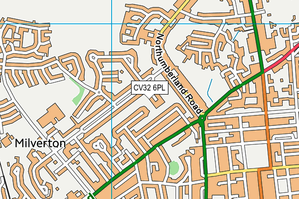 CV32 6PL map - OS VectorMap District (Ordnance Survey)