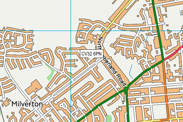 CV32 6PN map - OS VectorMap District (Ordnance Survey)