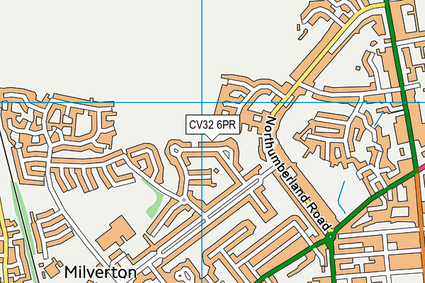 CV32 6PR map - OS VectorMap District (Ordnance Survey)