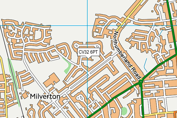CV32 6PT map - OS VectorMap District (Ordnance Survey)