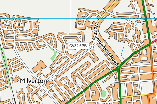 CV32 6PW map - OS VectorMap District (Ordnance Survey)