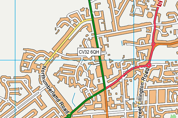 CV32 6QH map - OS VectorMap District (Ordnance Survey)