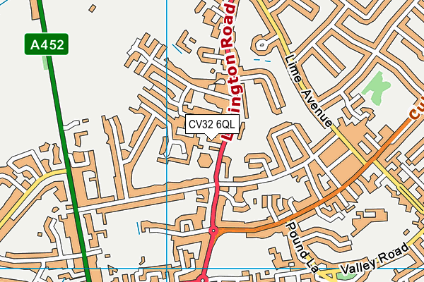 CV32 6QL map - OS VectorMap District (Ordnance Survey)
