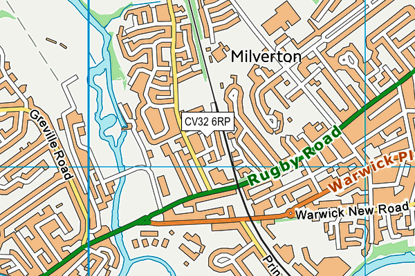 CV32 6RP map - OS VectorMap District (Ordnance Survey)