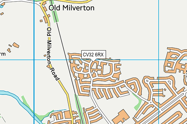 CV32 6RX map - OS VectorMap District (Ordnance Survey)