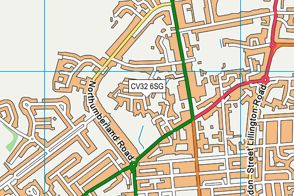 CV32 6SG map - OS VectorMap District (Ordnance Survey)