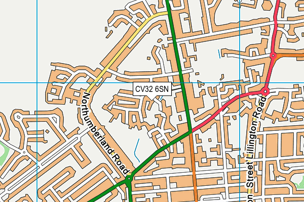 CV32 6SN map - OS VectorMap District (Ordnance Survey)