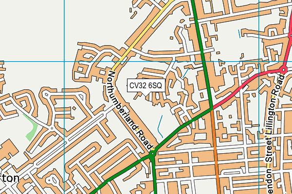 CV32 6SQ map - OS VectorMap District (Ordnance Survey)