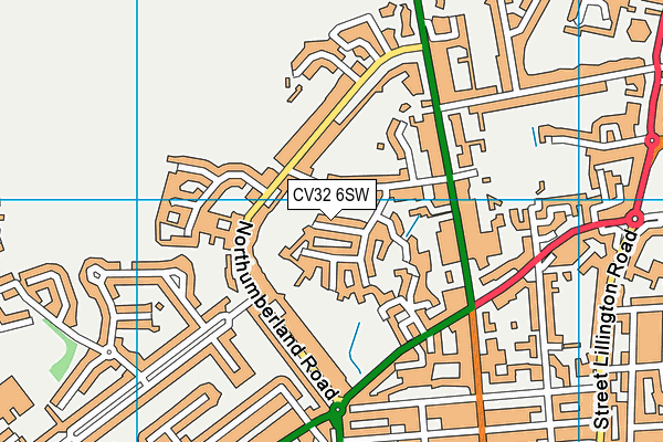 CV32 6SW map - OS VectorMap District (Ordnance Survey)