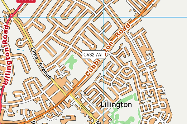 CV32 7AT map - OS VectorMap District (Ordnance Survey)