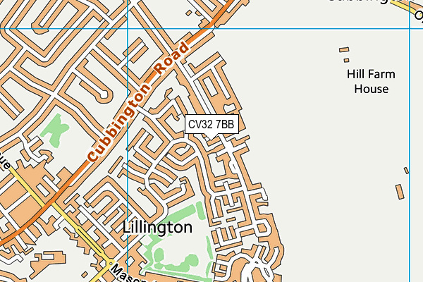 CV32 7BB map - OS VectorMap District (Ordnance Survey)