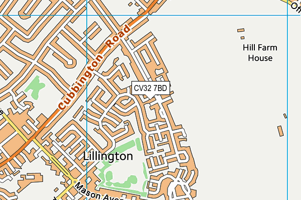 CV32 7BD map - OS VectorMap District (Ordnance Survey)