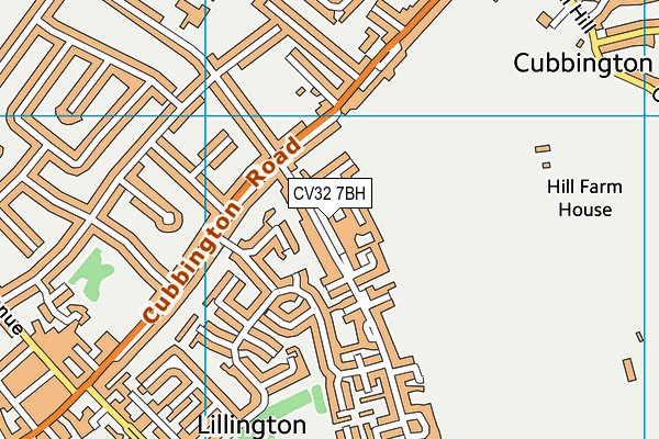 CV32 7BH map - OS VectorMap District (Ordnance Survey)