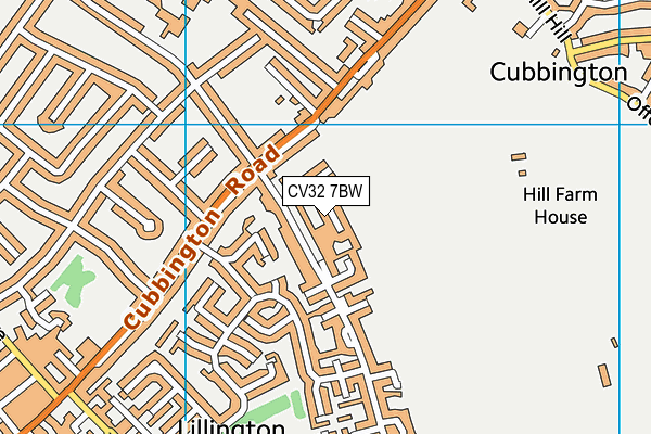 CV32 7BW map - OS VectorMap District (Ordnance Survey)