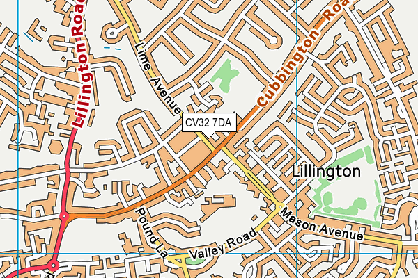 CV32 7DA map - OS VectorMap District (Ordnance Survey)