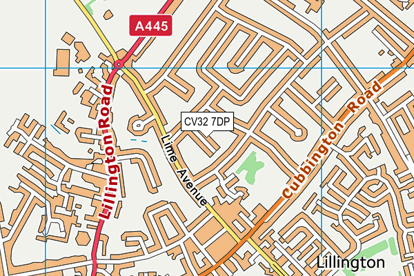 CV32 7DP map - OS VectorMap District (Ordnance Survey)