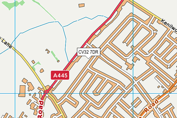 CV32 7DR map - OS VectorMap District (Ordnance Survey)