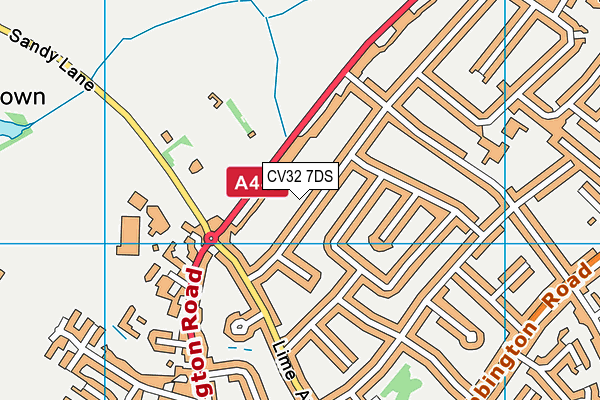 CV32 7DS map - OS VectorMap District (Ordnance Survey)