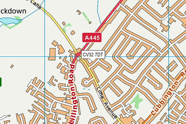 CV32 7DT map - OS VectorMap District (Ordnance Survey)