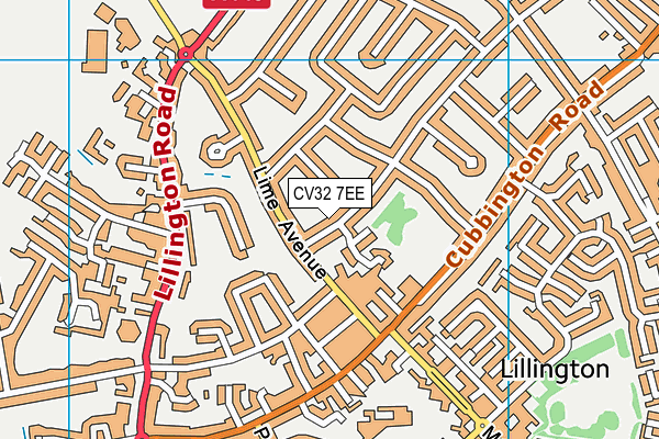 CV32 7EE map - OS VectorMap District (Ordnance Survey)