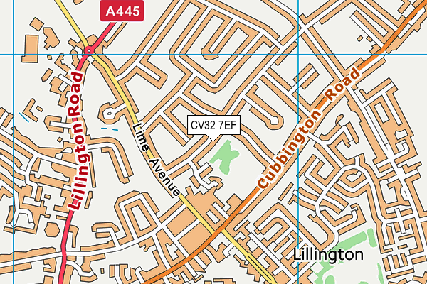 CV32 7EF map - OS VectorMap District (Ordnance Survey)