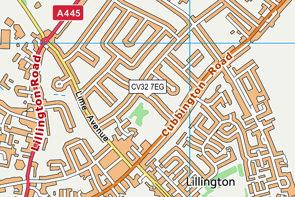 CV32 7EG map - OS VectorMap District (Ordnance Survey)