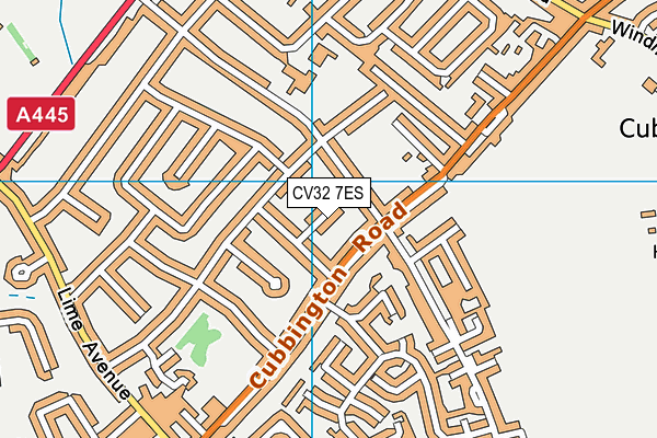 CV32 7ES map - OS VectorMap District (Ordnance Survey)