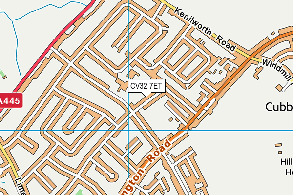 CV32 7ET map - OS VectorMap District (Ordnance Survey)