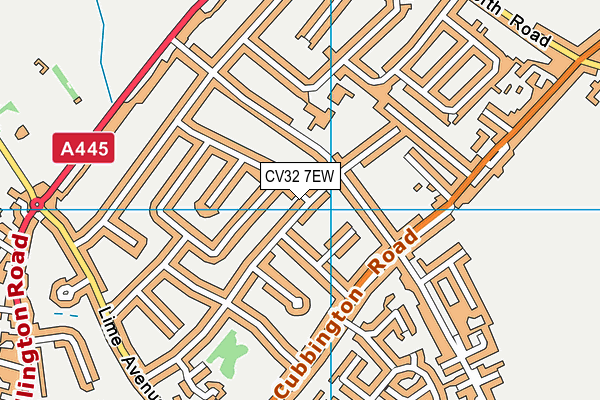 CV32 7EW map - OS VectorMap District (Ordnance Survey)