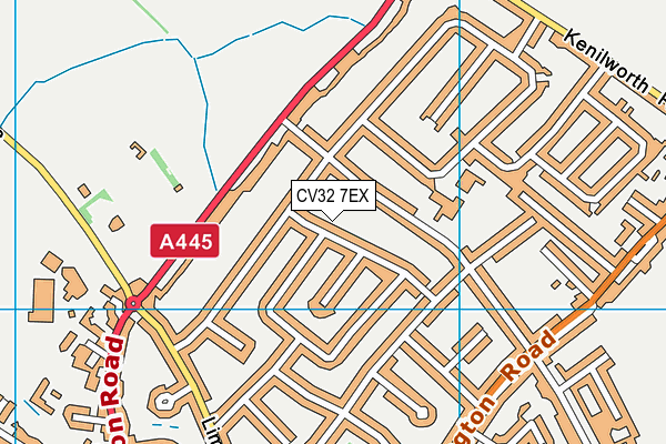 CV32 7EX map - OS VectorMap District (Ordnance Survey)