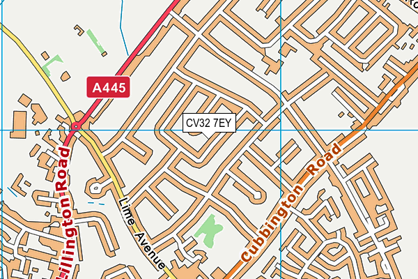 CV32 7EY map - OS VectorMap District (Ordnance Survey)