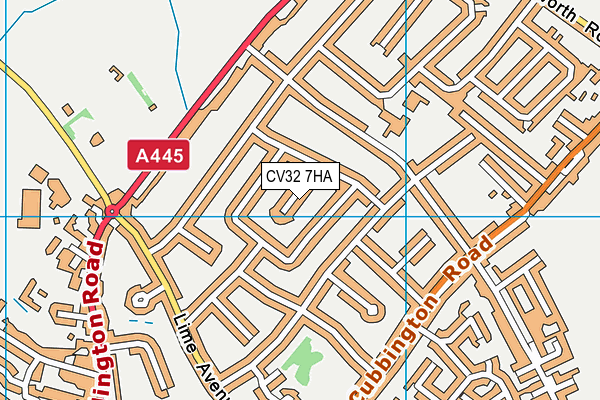 CV32 7HA map - OS VectorMap District (Ordnance Survey)