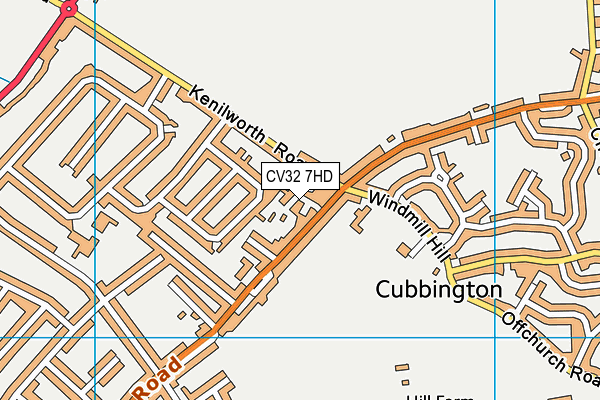 CV32 7HD map - OS VectorMap District (Ordnance Survey)