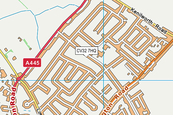 CV32 7HQ map - OS VectorMap District (Ordnance Survey)