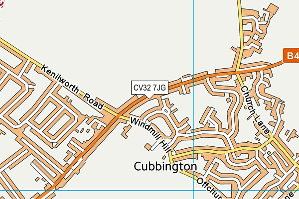 CV32 7JG map - OS VectorMap District (Ordnance Survey)