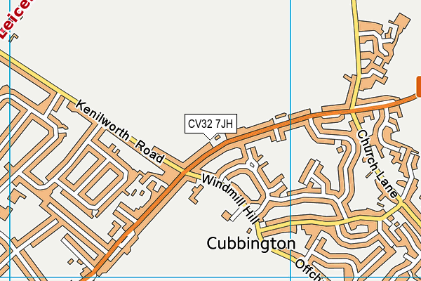 CV32 7JH map - OS VectorMap District (Ordnance Survey)