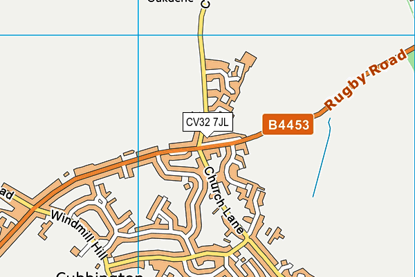 CV32 7JL map - OS VectorMap District (Ordnance Survey)
